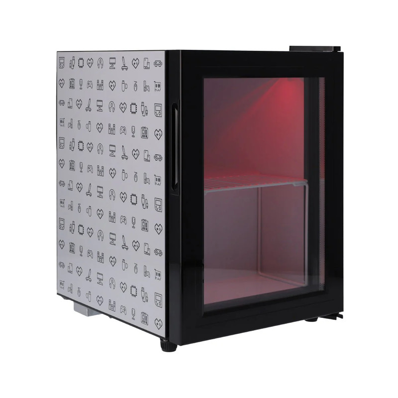Epic Gamers T-25 Tabletop Fridge 25 Ltr - Black/Gray - ثلاجة
